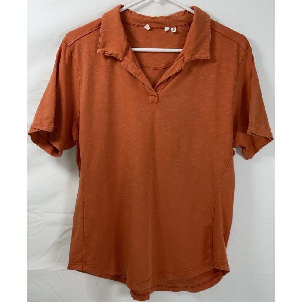 NWOT Women's Johnnie-O Golf Polo‎ Shirt - Coastal Wash Burnt Orange - Large